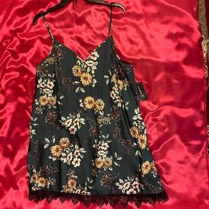 XL INC Short Gown Forest Flowers